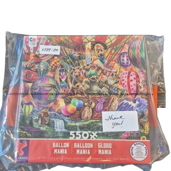 Ceaco Balloon Mania 550 pc Jigsaw Puzzle Box Damaged - Picture 4 of 12